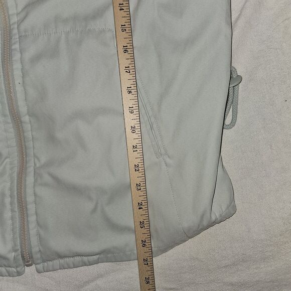 Mulberry Street XL Women’s Blue Hooded Anorak Jacket Drawstring Waist Stripes - Picture 6 of 11